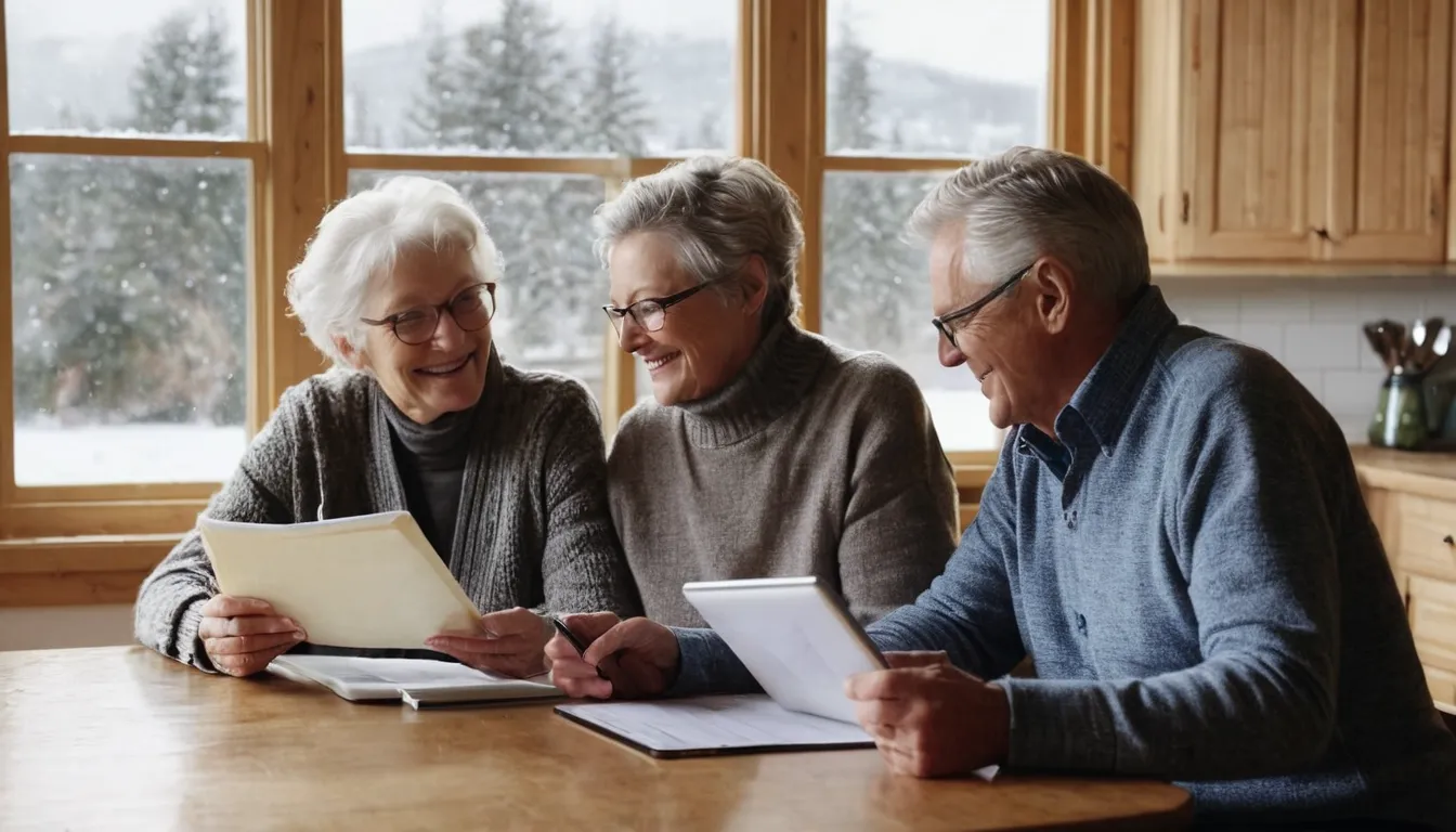 A homeowner reviewing a written quote at the kitchen table in the Newton area